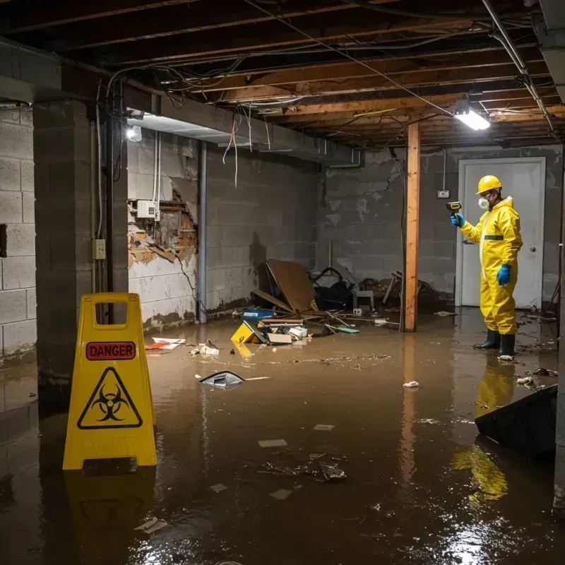 Flooded Basement Electrical Hazard in Caryville, TN Property